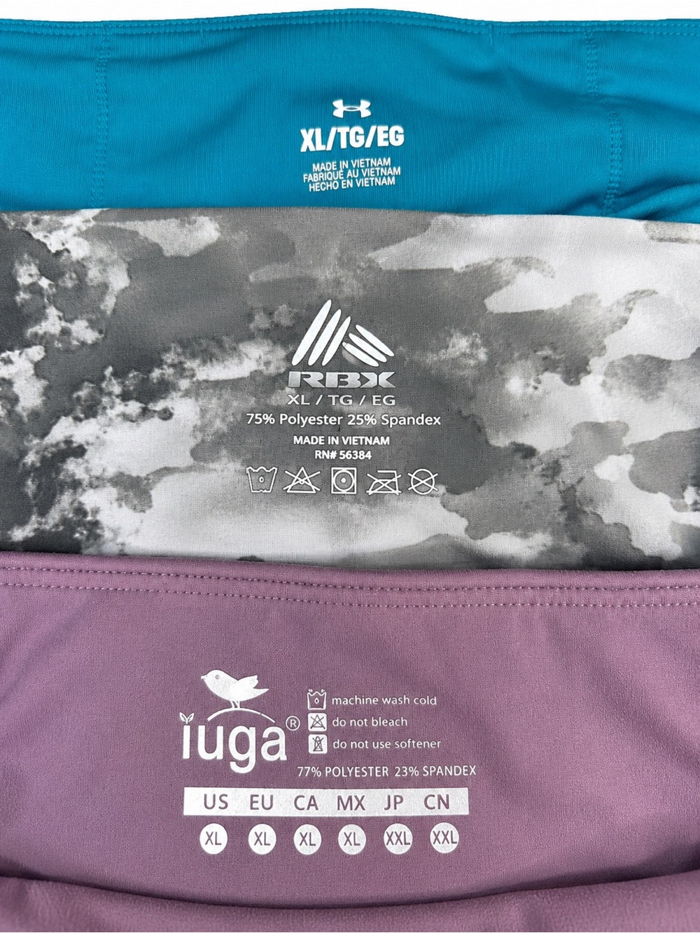 Under Armour & RBX & Iuga Activewear Size XL 3Pack